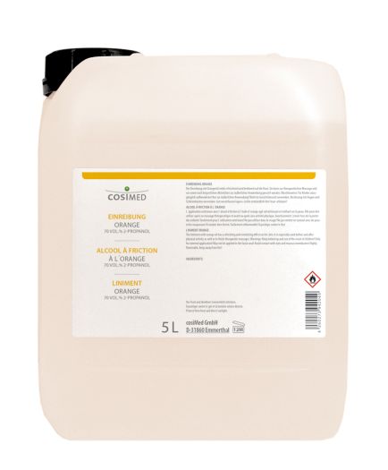 COSIMED Alcool à Friction Professionnelle Orange 5L [JFB-122-2213]