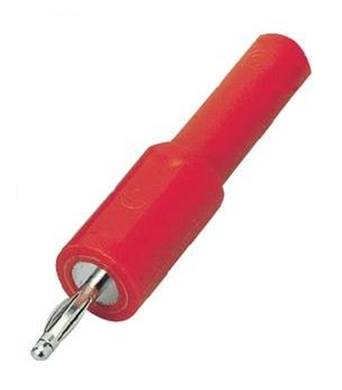 ADAPTATEUR Mâle 2mm / Femelle 4 mm rouge