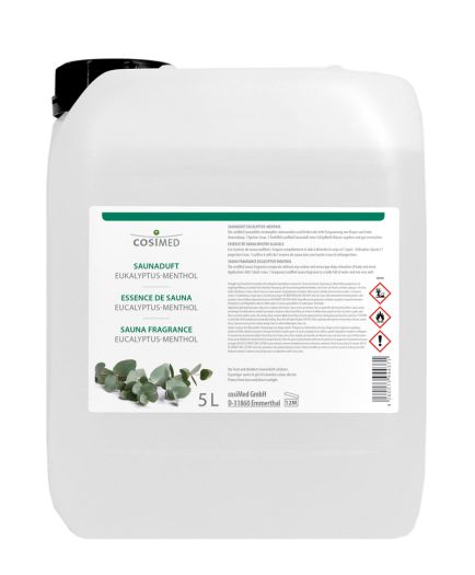 COSIMED Parfum pour Sauna Professionnelle Eucalyptus Menthol 5L [JFB-122-2201]