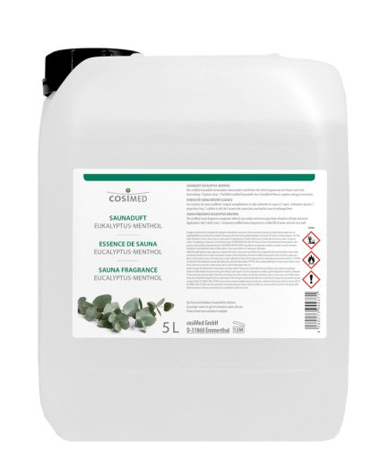 Parfum pour sauna à l'eucalyptus menthol 5L COSIMED