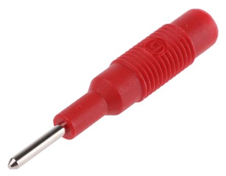 ADAPTATEUR Mâle 2mm / Femelle 4 mm rouge 