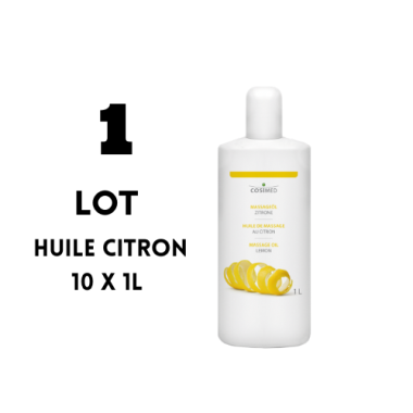 LOT COSIMED Huile de Massage Professionnelle Citron 10 X 1L [JFB-122-2047]