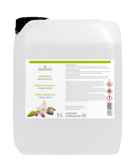 COSIMED Parfum pour Sauna Professionnelle Pomme Verte 5L [JFB-122-2200]