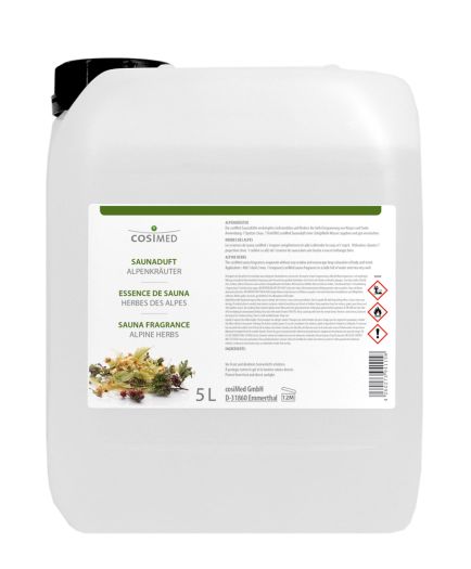 Parfum pour sauna aux plantes aromatiques des alpages 5L COSIMED