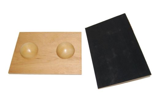 PLATEAU D'ÉQUILIBRE RECTANGLE 2 BOULES [JFB-016-0263]