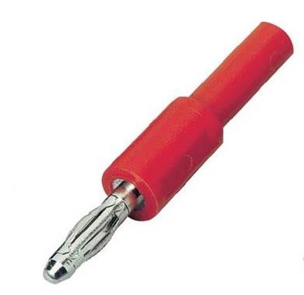 ADAPTATEUR Mâle 4 mm / Femelle 4 mm rouge