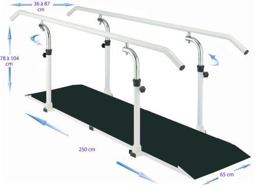 BARRES PARALLELES SOCLE 250 [JFB-297-2267]