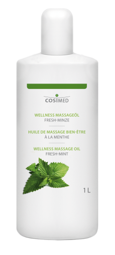 COSIMED Huile de Massage Professionnelle Bien-Être Menthe Fraîche 1L [JFB-122-2134]