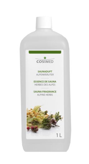 Parfum pour sauna aux plantes aromatiques des alpages 1L COSIMED