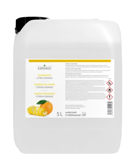 COSIMED Parfum pour Sauna Professionnelle Citron-Orange 5L  [JFB-122-2198]