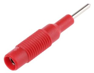 ADAPTATEUR Mâle 2mm / Femelle 4 mm rouge 