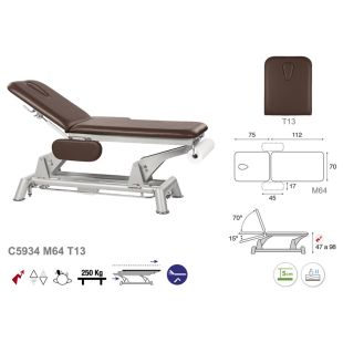 TABLE DE MASSAGE ÉLECTRIQUE C5934 M44 T13 ECOPOSTURAL