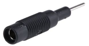 ADAPTATEUR Mâle 2mm / Femelle 4 mm noir