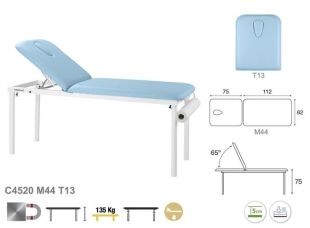 TABLE DE MASSAGE FIXE EN MÉTAL C4520 ECOPOSTURAL