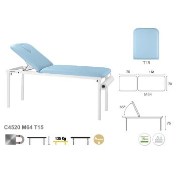 Table de massage Fixe en Métal Ecopostural C4520 