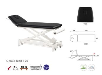 Table de massage électrique ECOPOSTURAL  C7533 M48 T20