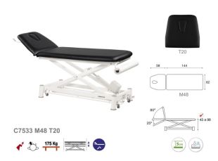 TABLE DE MASSAGE ÉLECTRIQUE  C7533 M48 T20 ECOPOSTURAL