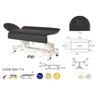 TABLE DE MASSAGE ÉLECTRIQUE C5506 ECOPOSTURAL