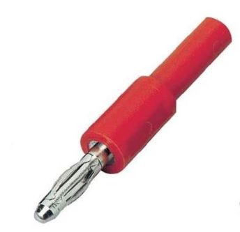 ADAPTATEUR Mâle 4 mm / Femelle 4 mm rouge