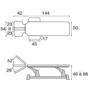 TABLE ÉLECTRIQUE C5946 M14 T05 ECOPOSTURAL