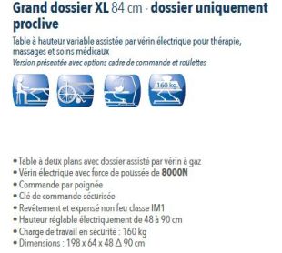 TABLE ÉLECTRIQUE PICASSO XL TREND COMPLÈTE